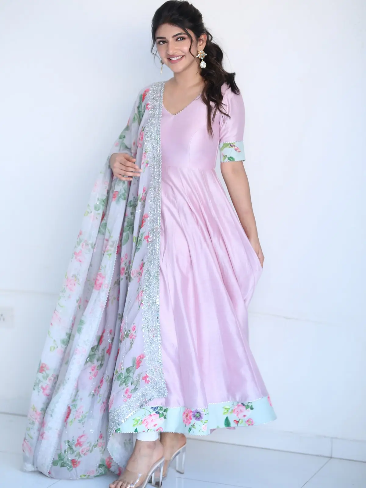 Sreeleela Cute Photos At Bhagavanth Kesari promotions