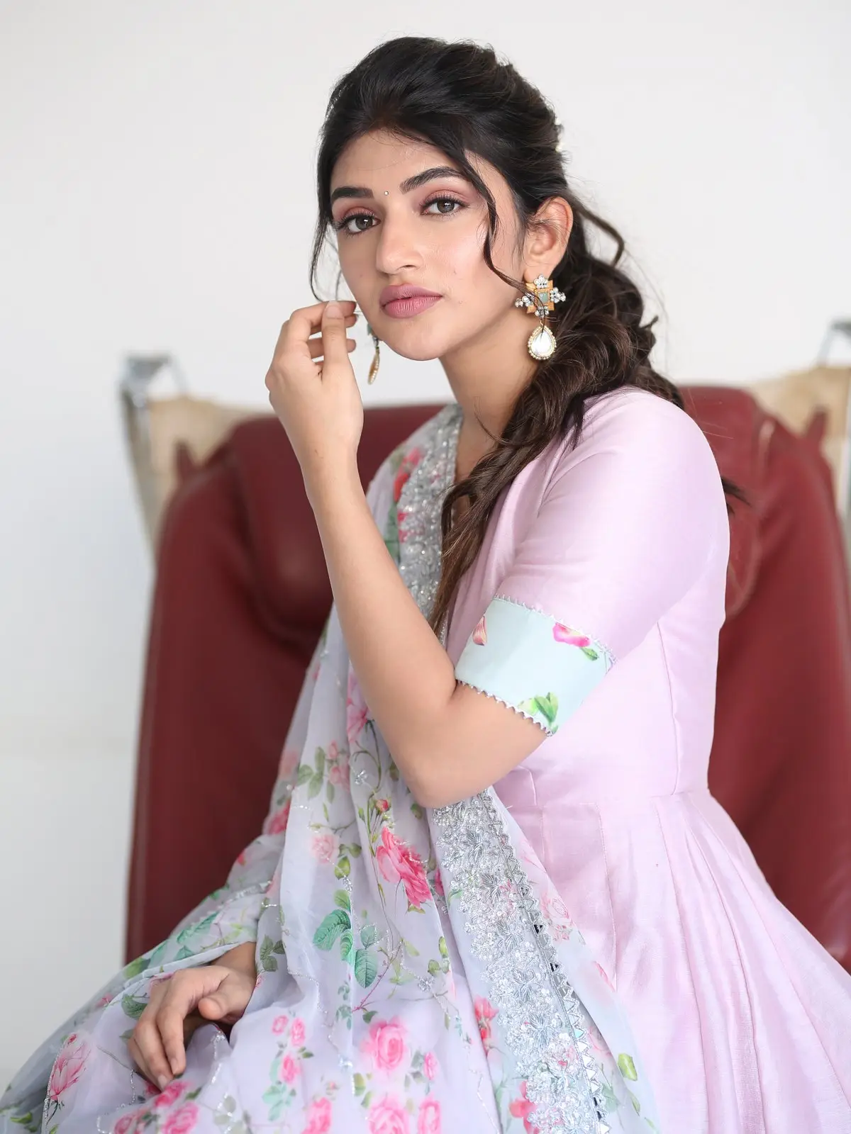 Sreeleela Cute Photos At Bhagavanth Kesari promotions
