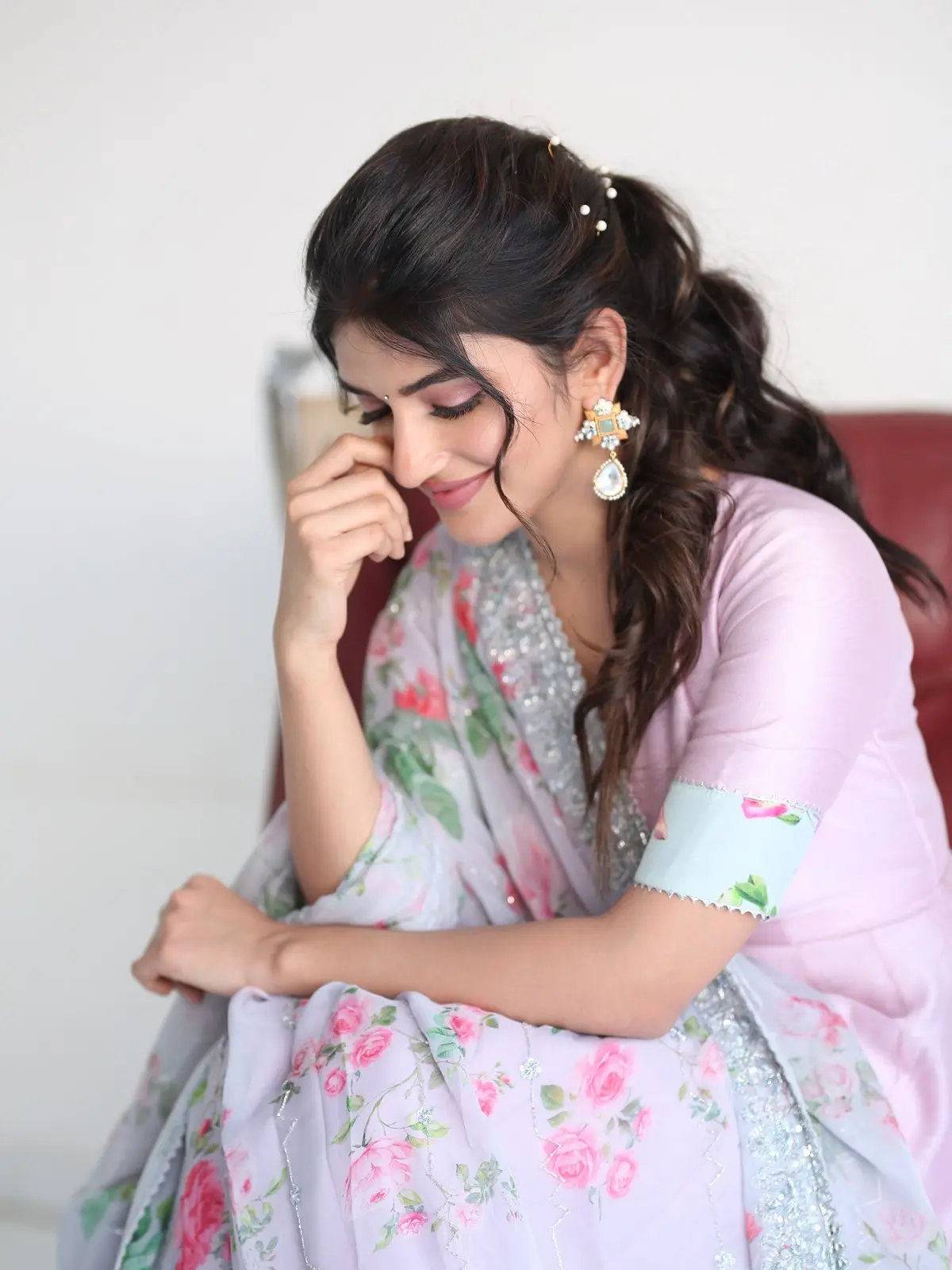 Sreeleela Cute Photos At Bhagavanth Kesari promotions