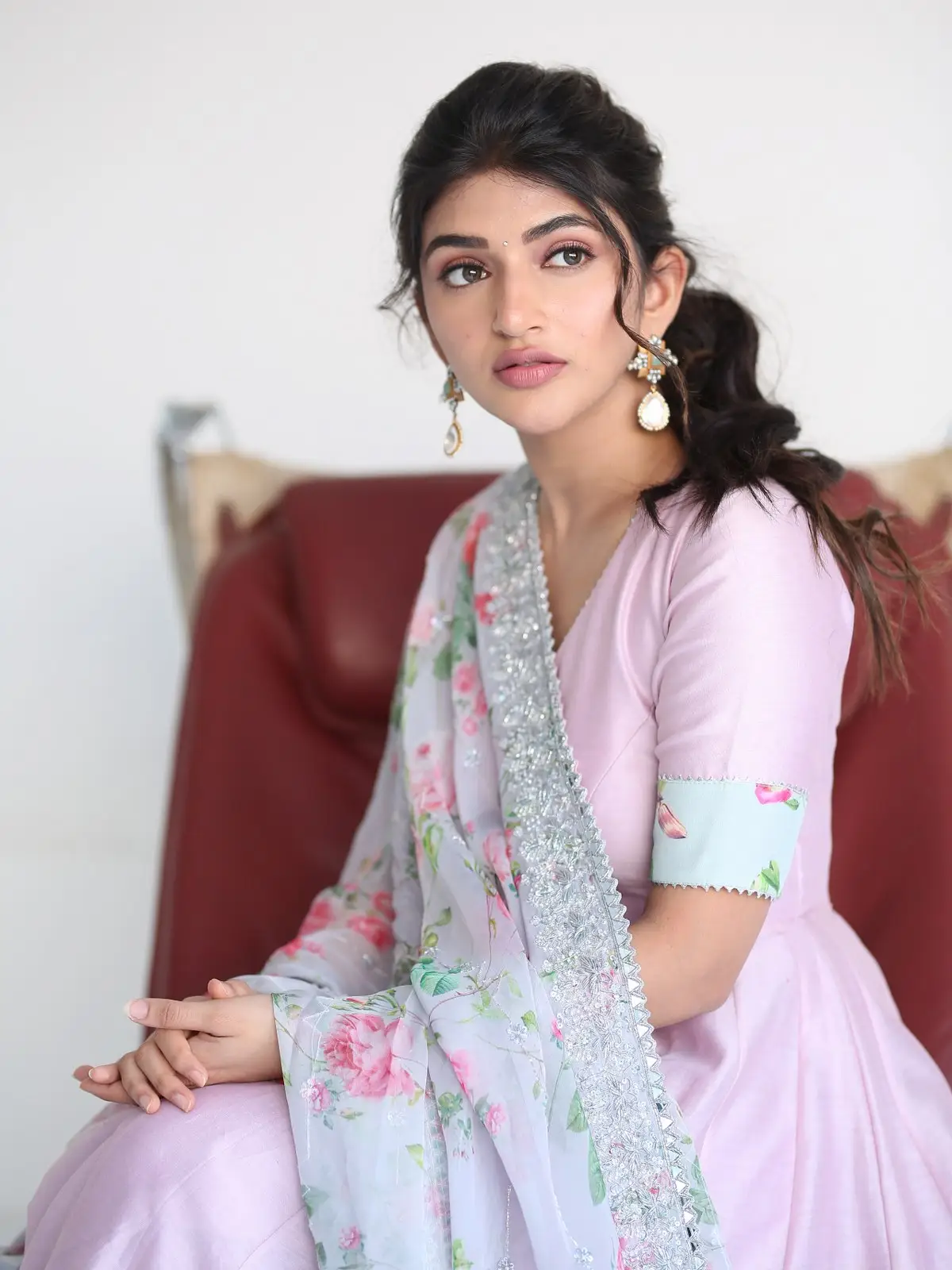 Sreeleela Cute Photos At Bhagavanth Kesari promotions