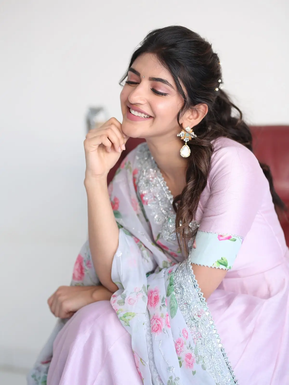 Sreeleela Cute Photos At Bhagavanth Kesari promotions