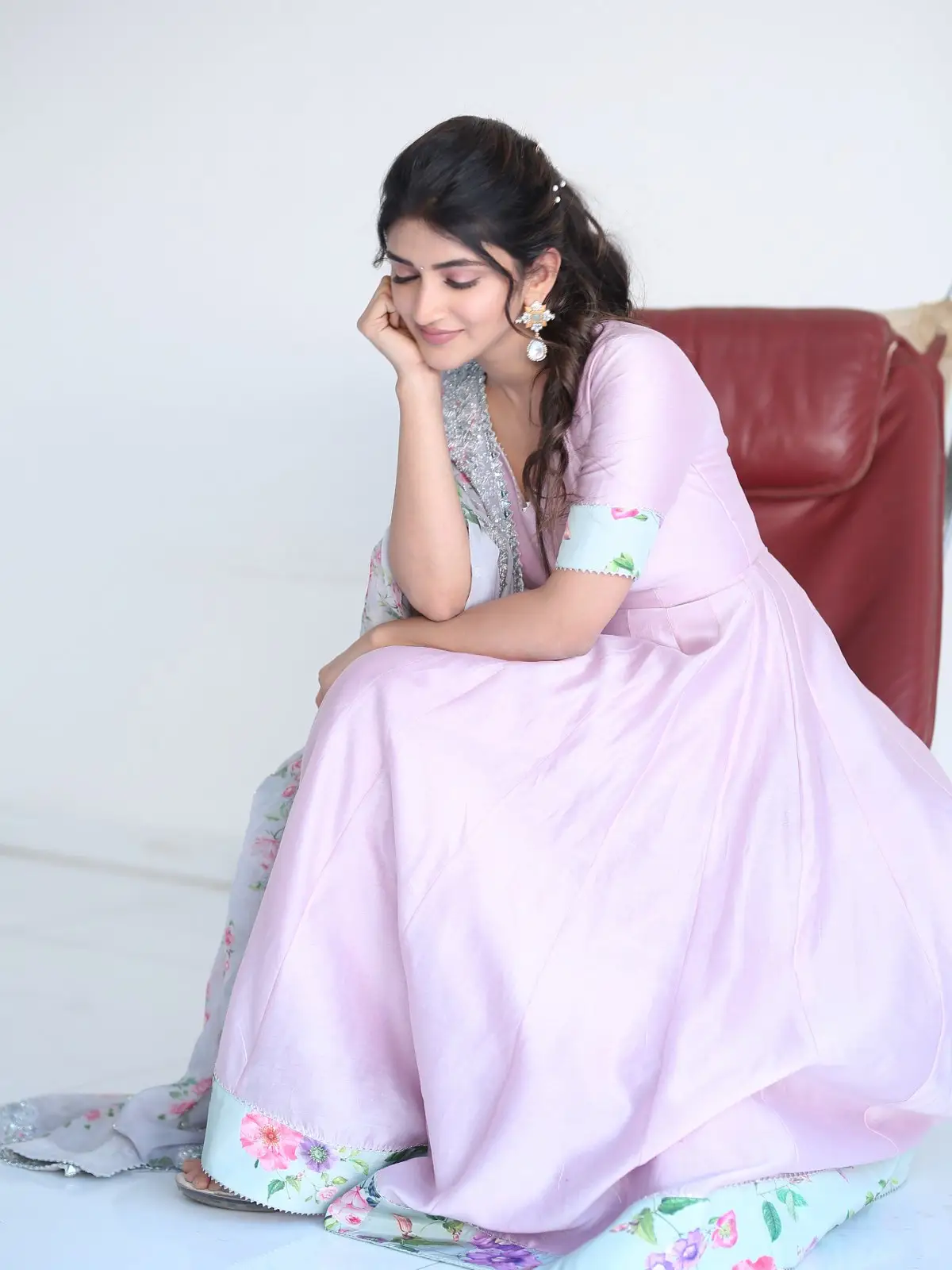 Sreeleela Cute Photos At Bhagavanth Kesari promotions