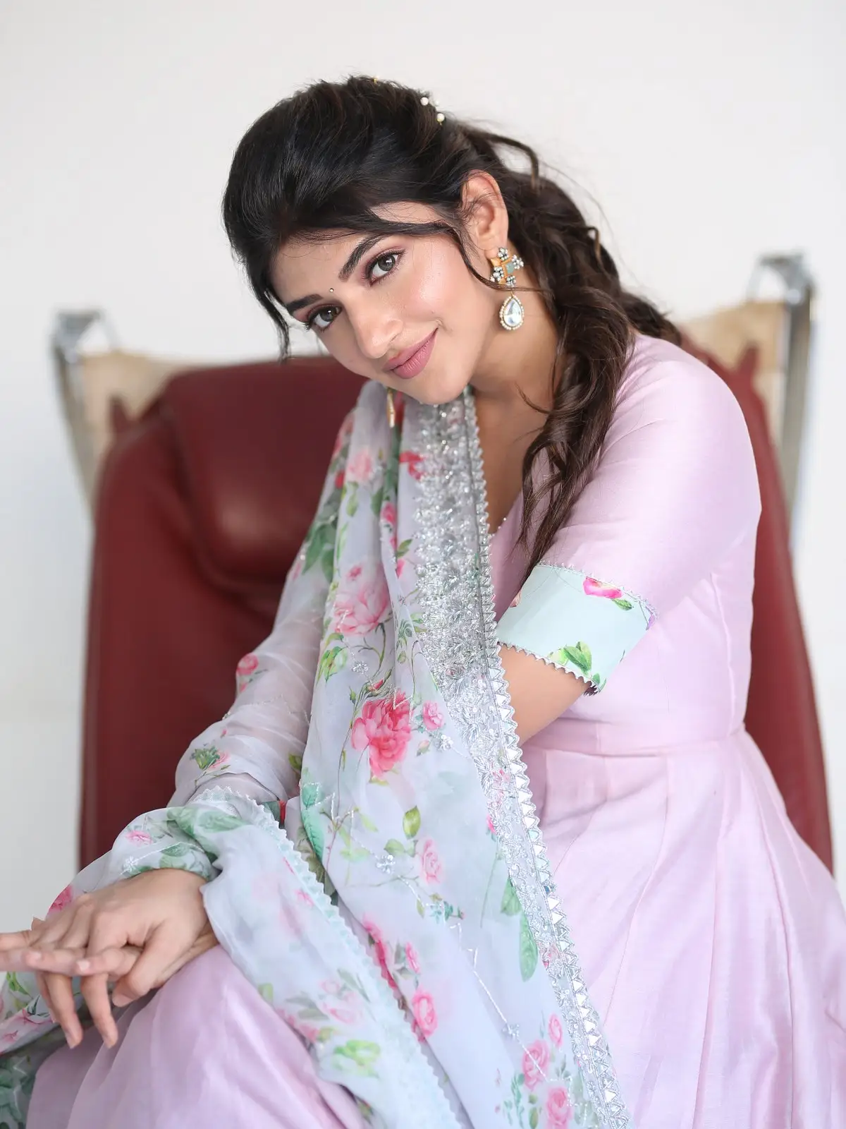 Sreeleela Cute Photos At Bhagavanth Kesari promotions