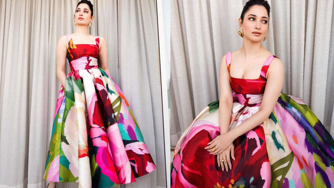 Tamannaah Bhatia : రంగురంగుల గౌనులో తమన్నా హొయలు..