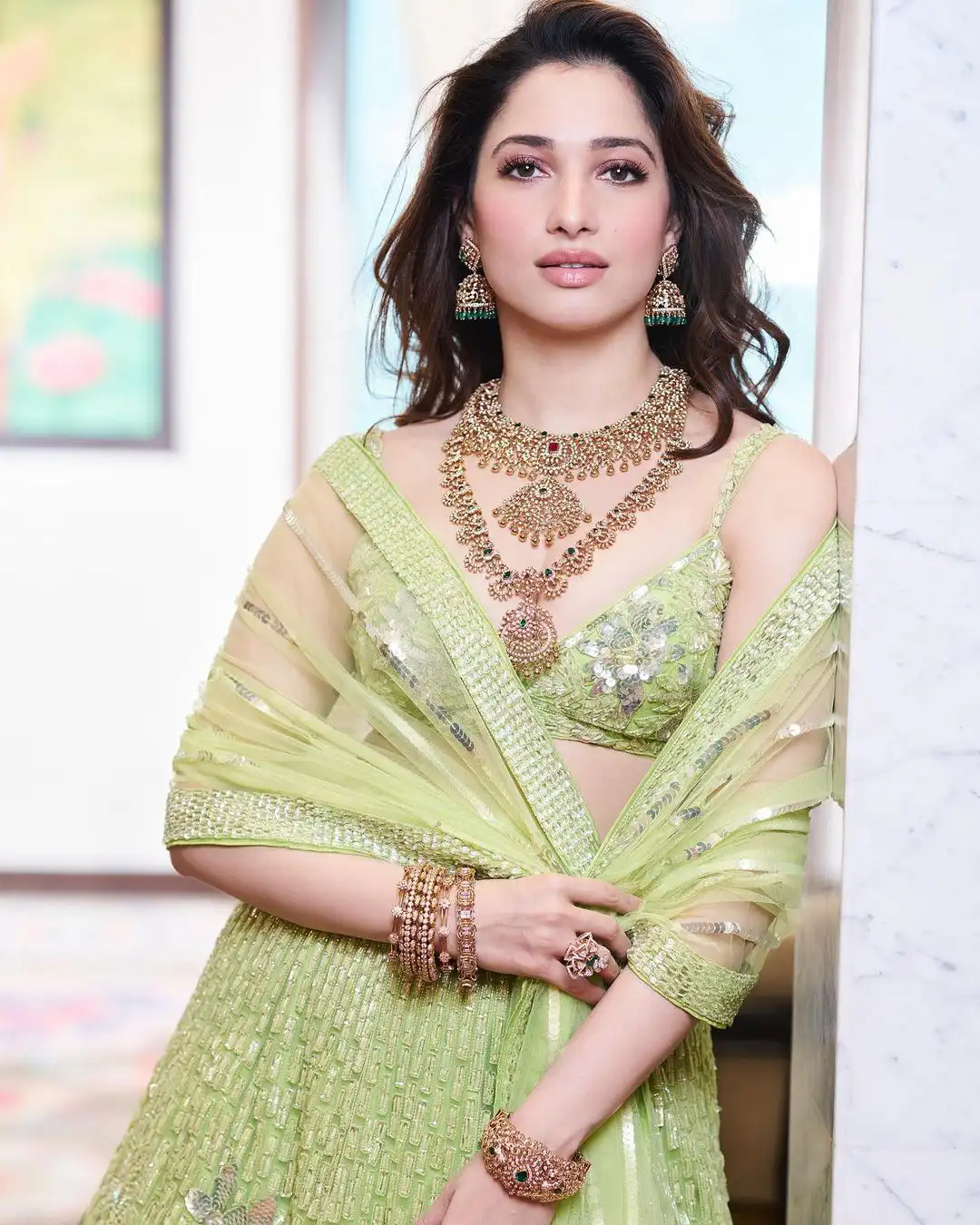 Tamannaah Bhatia with Huge Ornaments