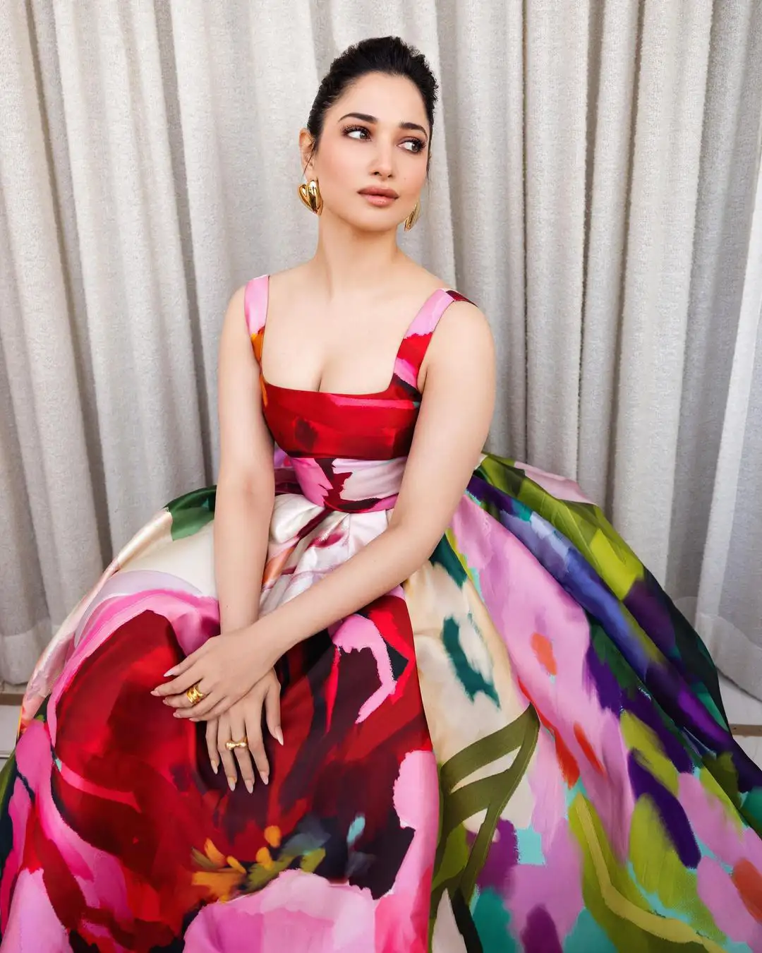 Tamannaah Bhatia Stunning Looks in Long Frock