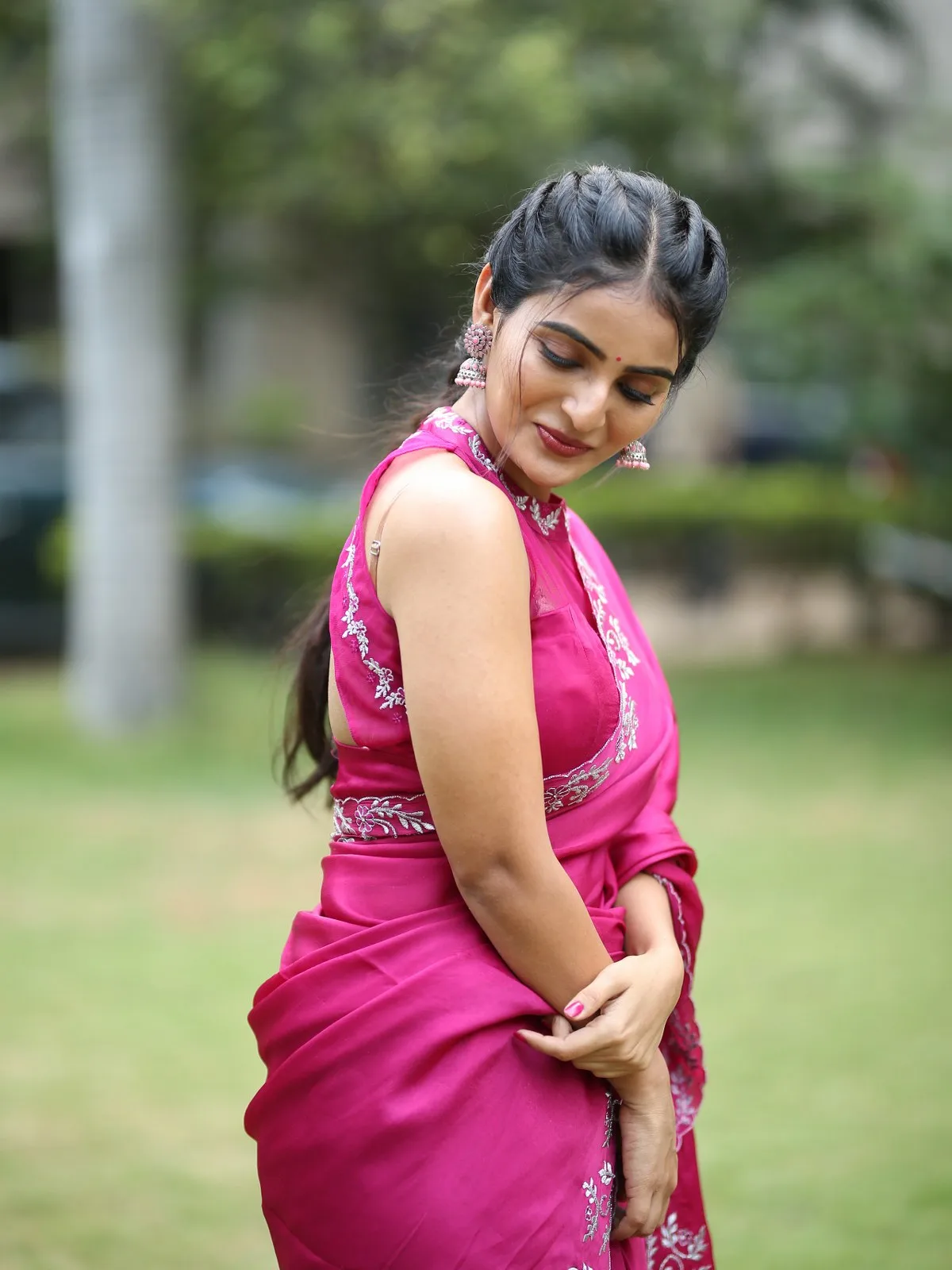 Telugu Actress Ananya Nagalla Cute Photos in Saree