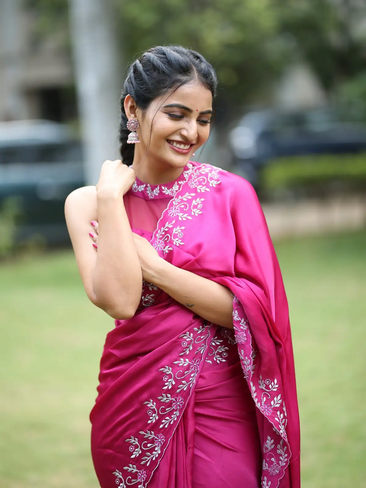 Telugu Actress Ananya Nagalla Cute Photos in Saree