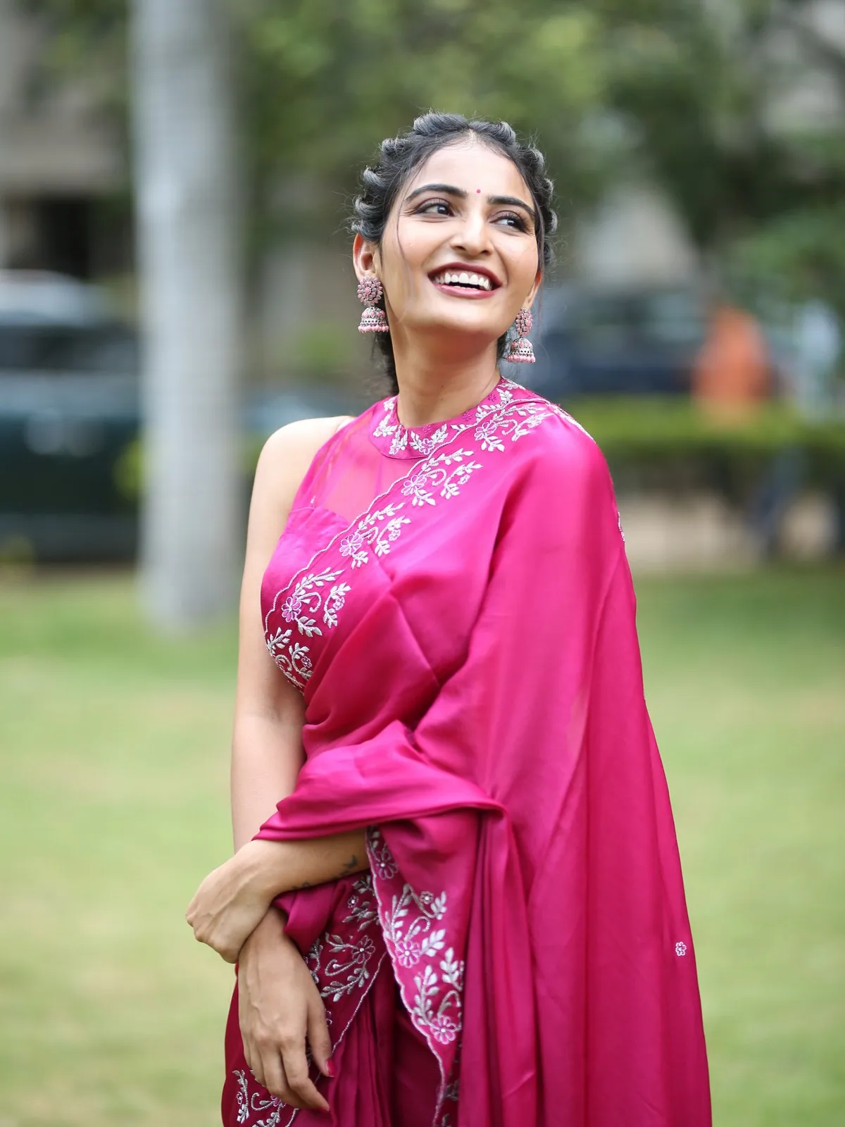 Telugu Actress Ananya Nagalla Cute Photos in Saree