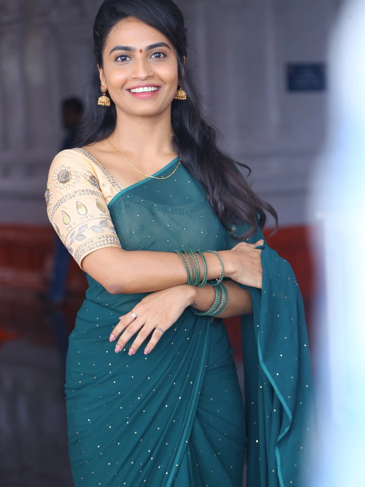 Tollywood Actress Alekhya Harika New Saree Photos