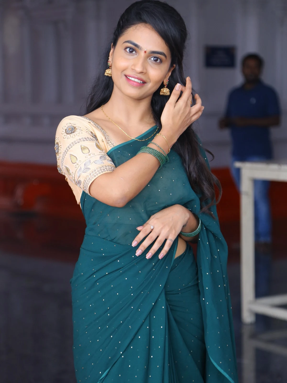 Tollywood Actress Alekhya Harika New Saree Photos