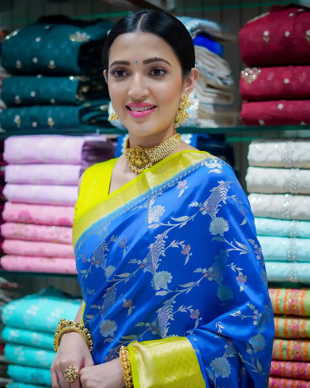 Neha Shetty saree photos - PC : Delight Photography