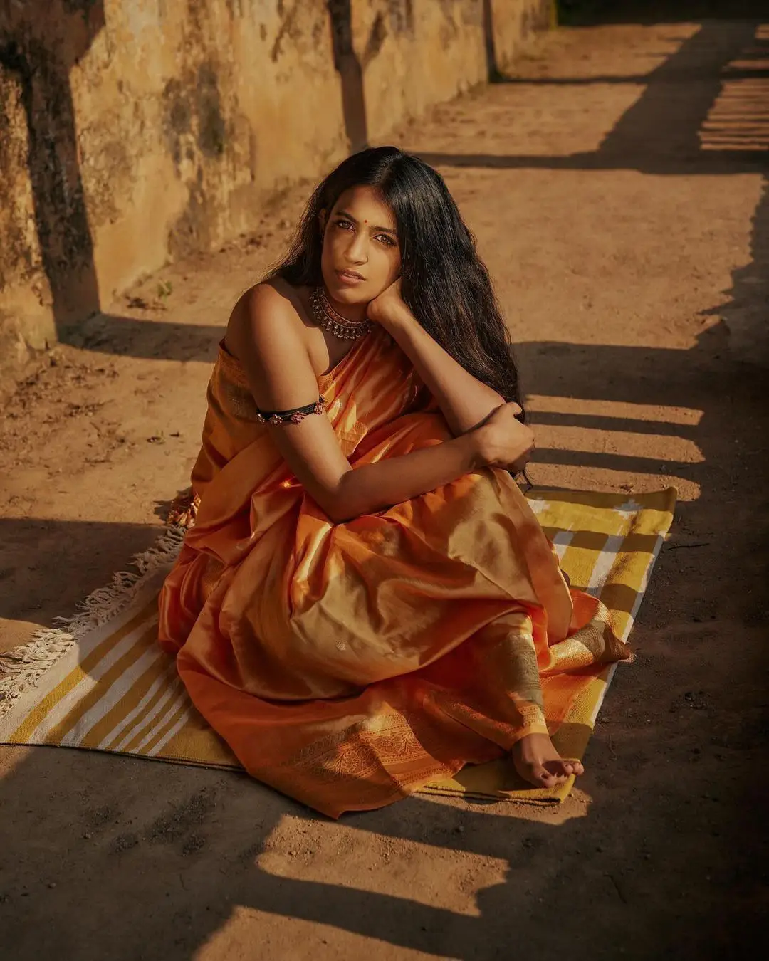 Tollywood Actress Niharika Konidela vintage look photoshoot