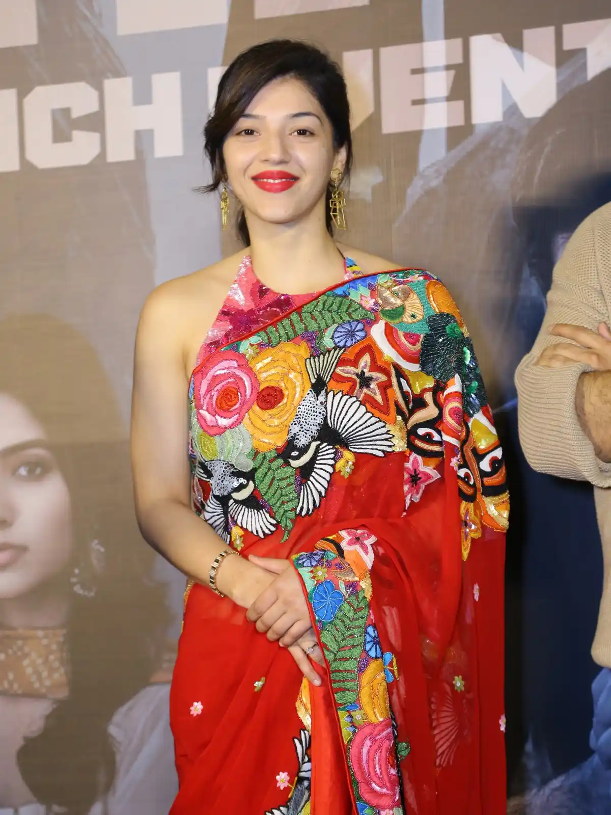 Tollywood heroine Mehreen Pirzadaa saree photos at spark event