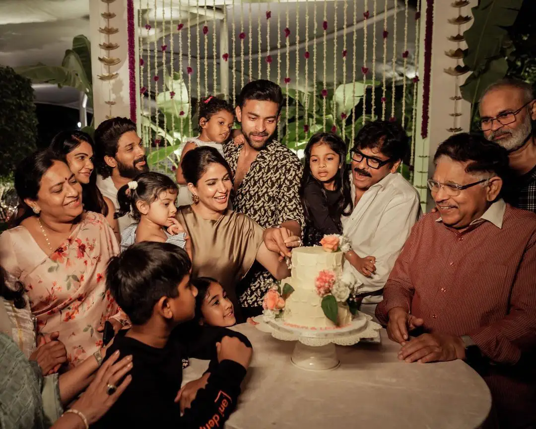 Varun Tej Lavanya Tripathi Pre Wedding Celebrations at Allu Family Home photos