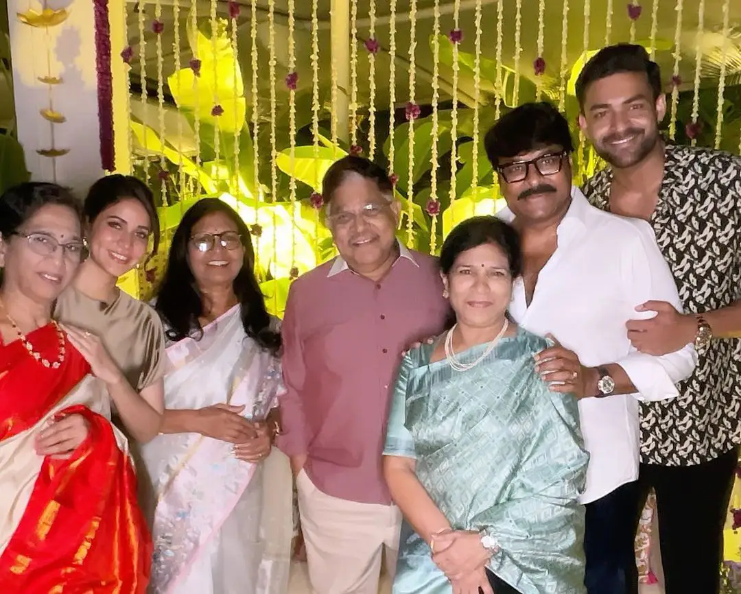 Varun Tej Lavanya Tripathi Pre Wedding Celebrations at Allu Family Home photos