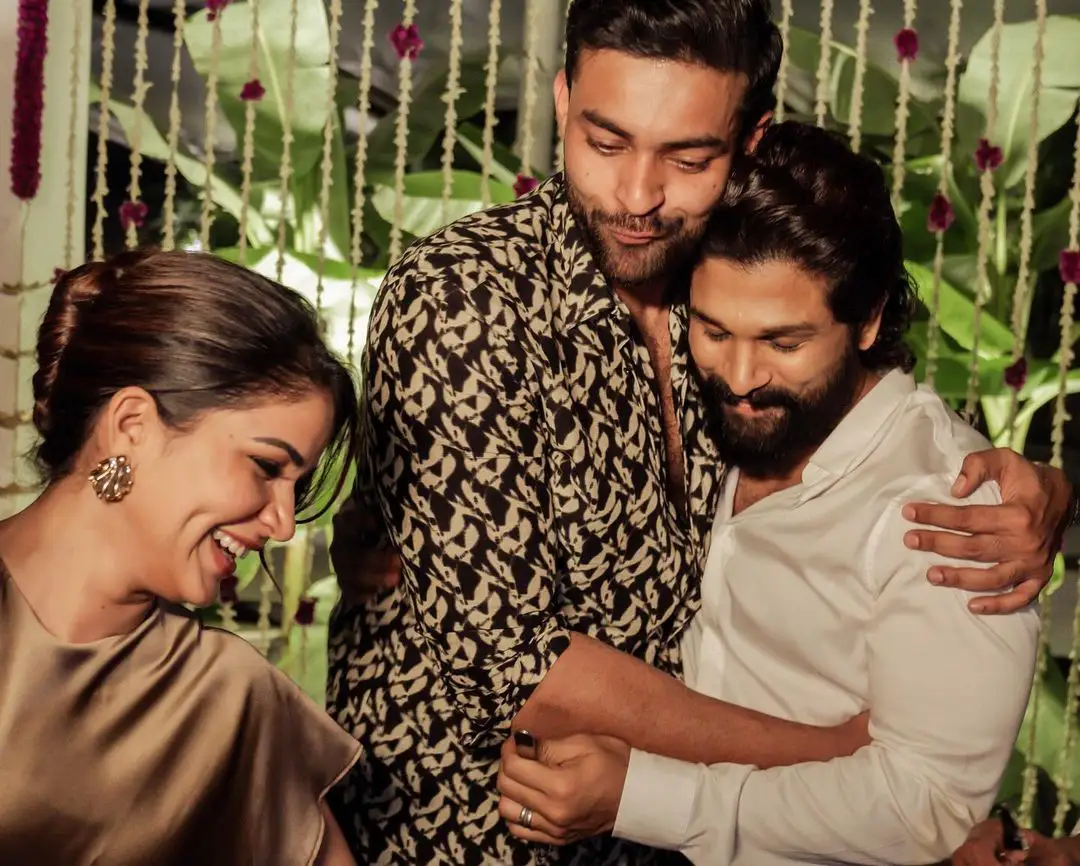 Varun Tej Lavanya Tripathi Pre Wedding Celebrations at Allu Family Home photos