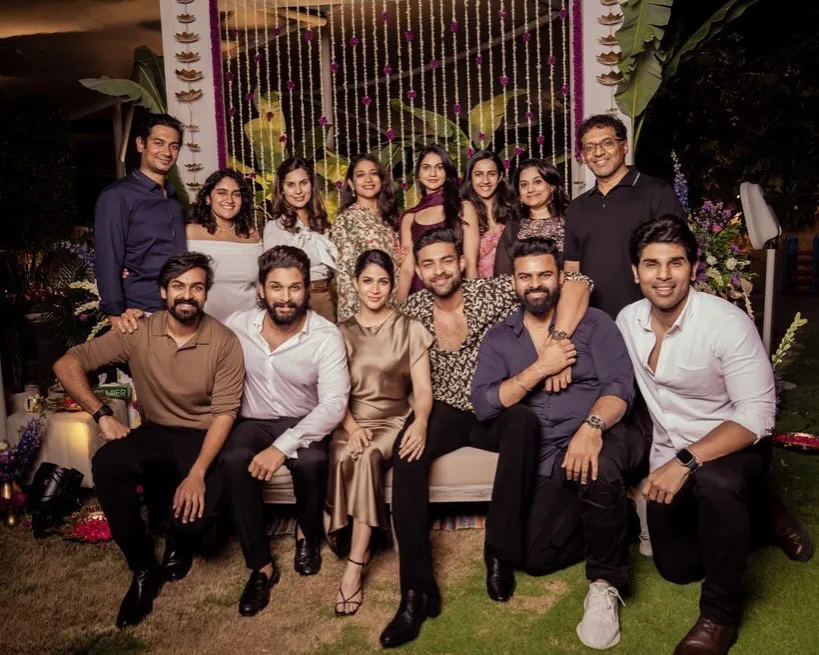 Varun Tej Lavanya Tripathi Pre Wedding Celebrations at Allu Family Home photos