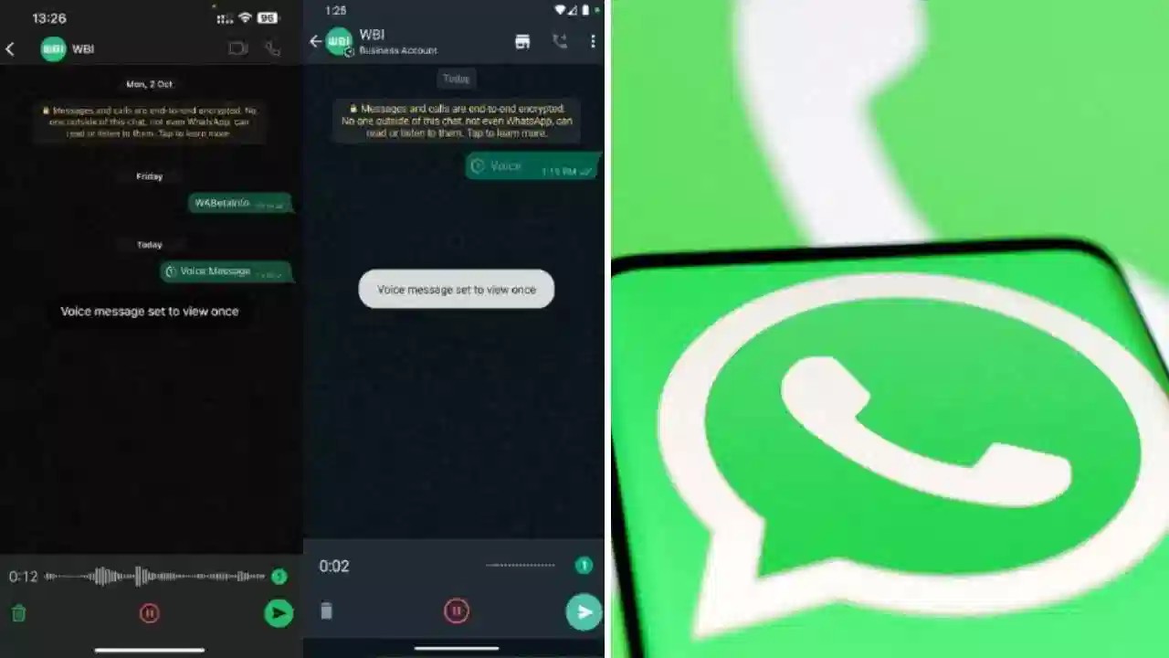 WhatsApp Rolls Out ‘View Once’ Mode for Voice Notes to Beta Testers