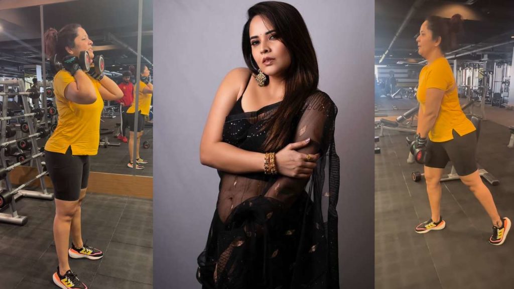 Anasuya Shares an Motivational post with Gym Video