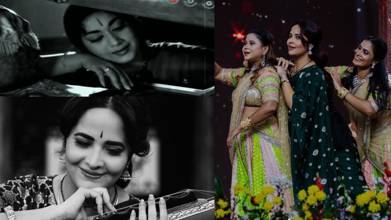 Anasuya : సావిత్రి లుక్స్‌లో అనసూయ స్పెషల్ ఫొటోలు..