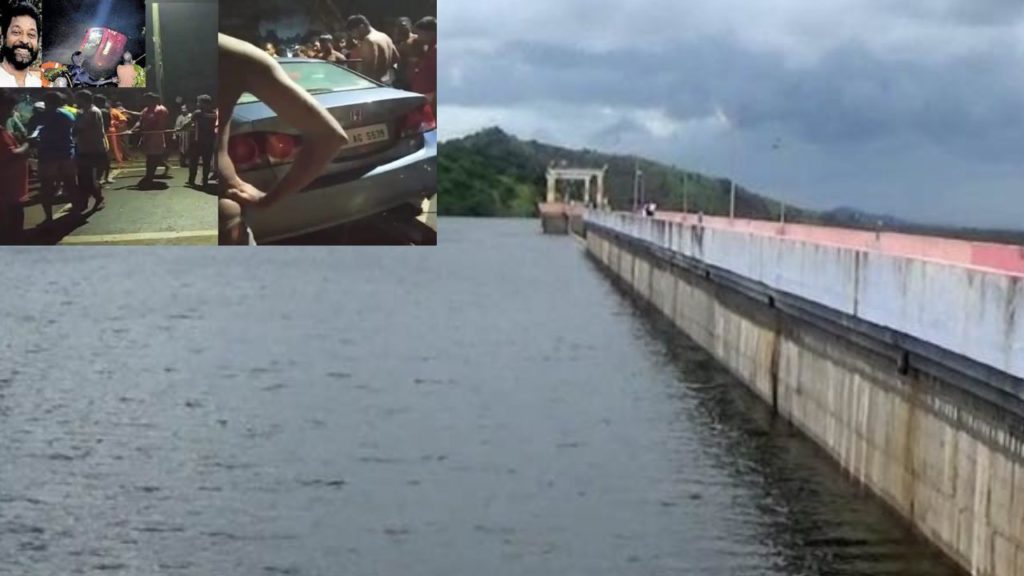 car plunges into periyar river