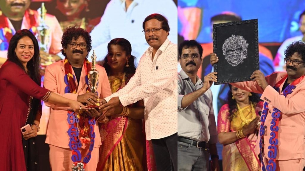 Actor Pradeep and I Fly Station Felicitate Oscar Winner Lyricist Chandrabose