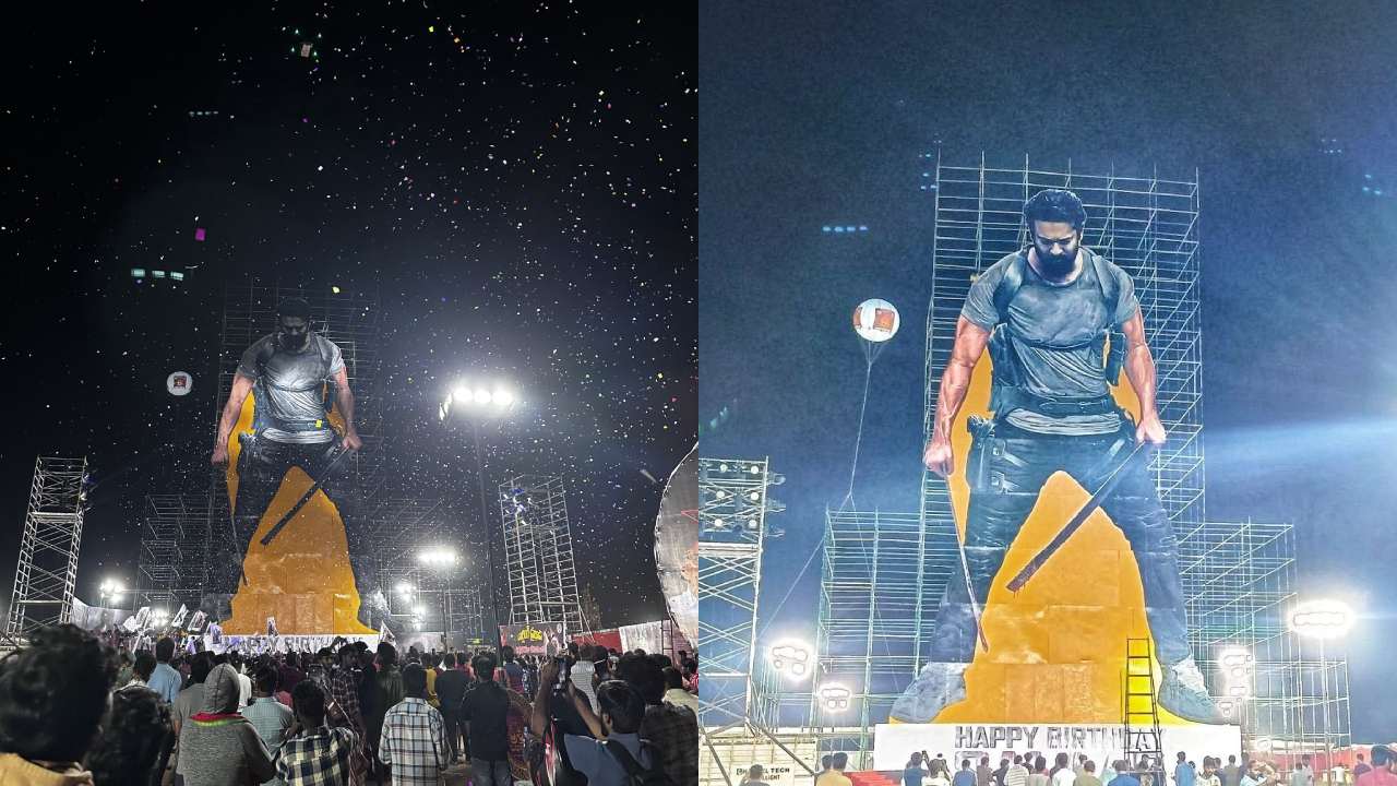 Prabhas : వామ్మో ప్రభాస్ కటౌట్ ఎంత భారీగా ఉందో.. ప్రభాస్ ఫ్యాన్స్ హంగామా.. ఏ హీరోకి ఇంత పెద్ద కటౌట్ పెట్టలేదుగా.. Prabhas : వామ్మో ప్రభాస్ కటౌట్ ఎంత భారీగా ఉందో.. ప్రభాస్ ఫ్యాన్స్ హంగామా.. ఏ హీరోకి ఇంత పెద్ద కటౌట్ పెట్టలేదుగా..