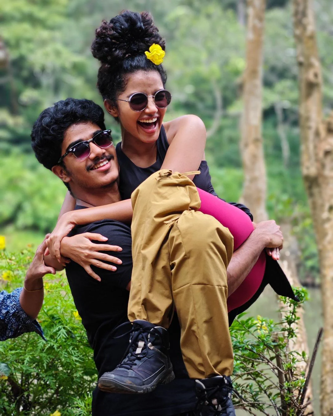 Anupama Parameswaran trekking trip along with her friends photos