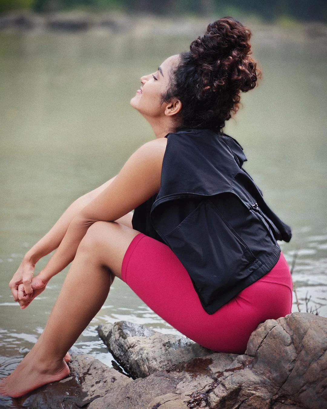 Anupama Parameswaran trekking trip along with her friends photos