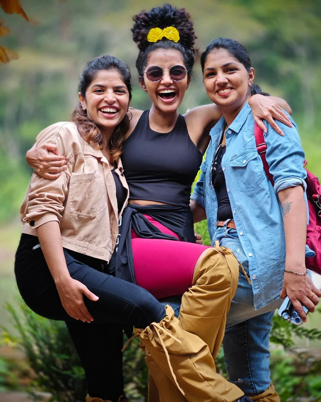 Anupama Parameswaran trekking trip along with her friends photos