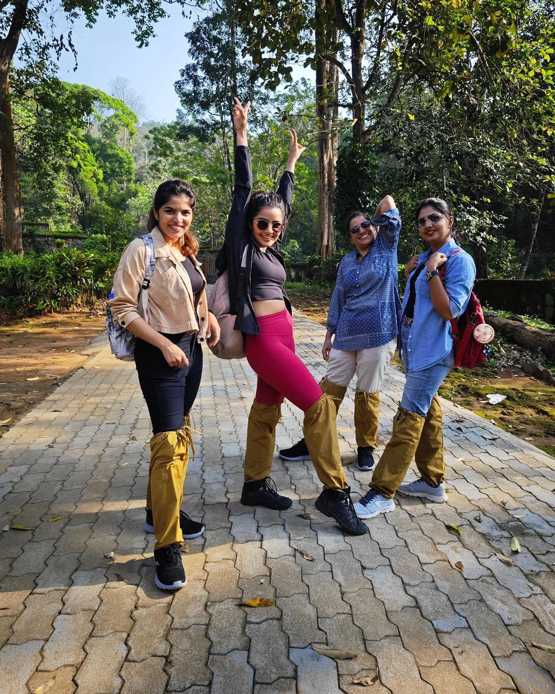 Anupama Parameswaran trekking trip along with her friends photos