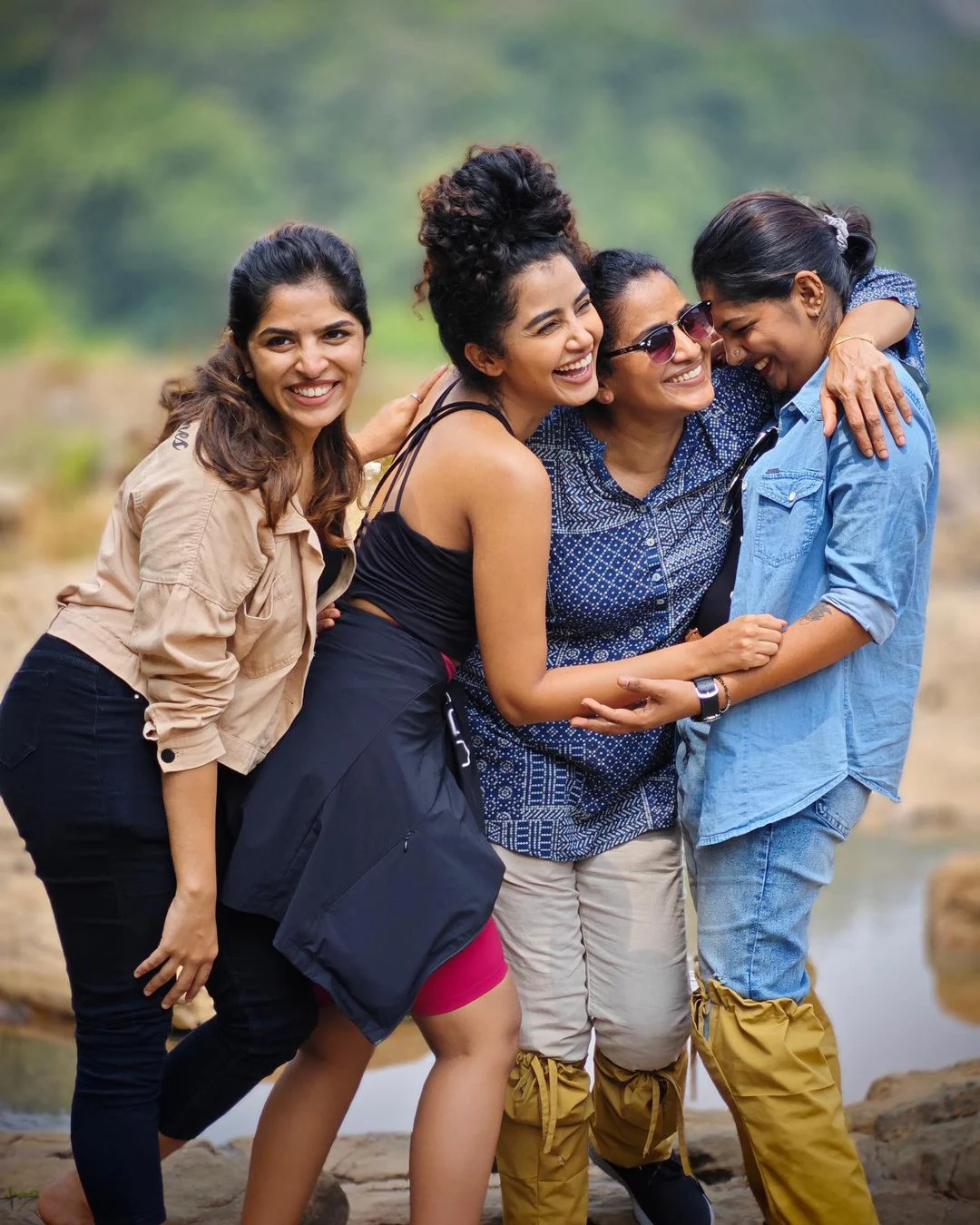Anupama Parameswaran trekking trip along with her friends photos