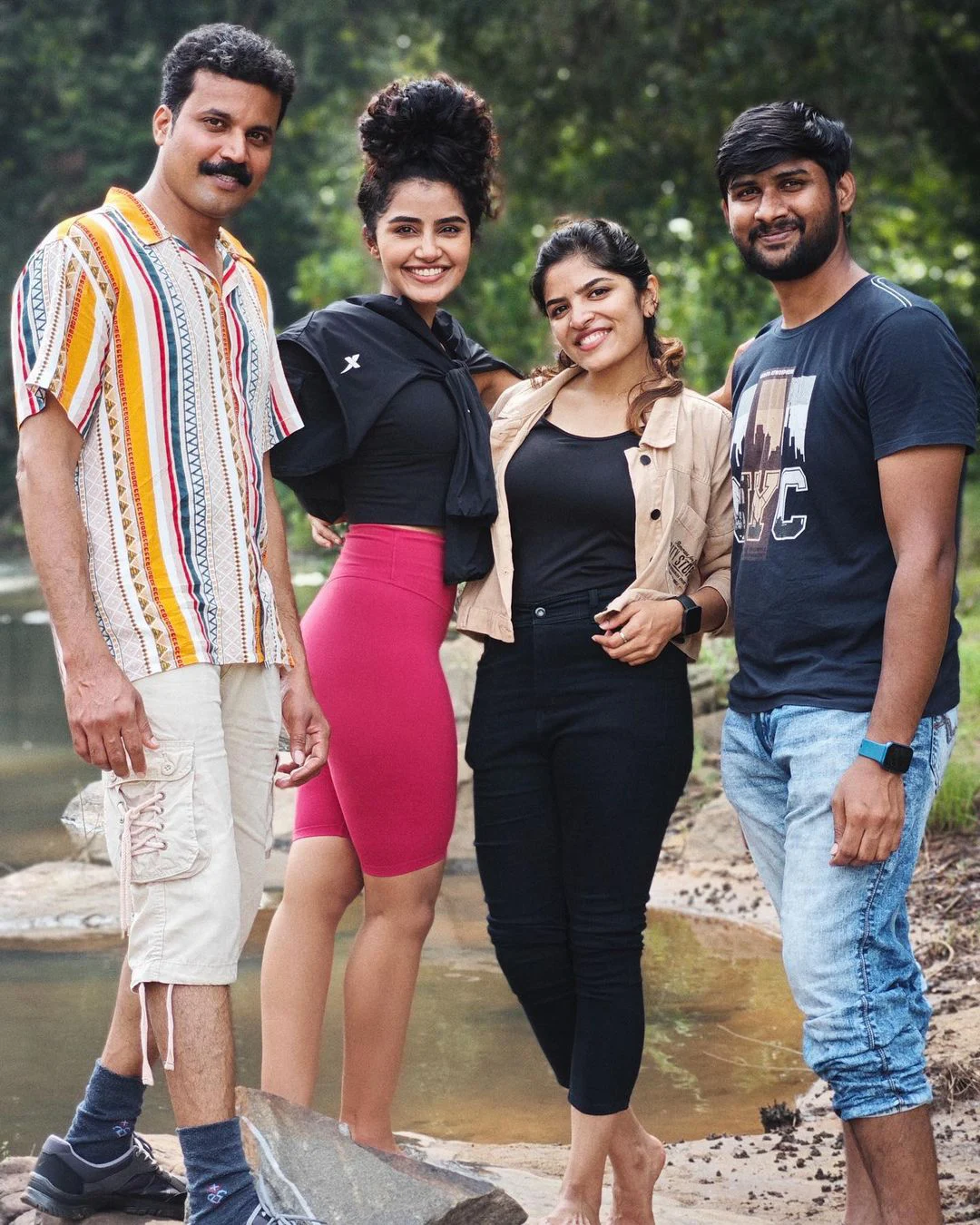 Anupama Parameswaran trekking trip along with her friends photos