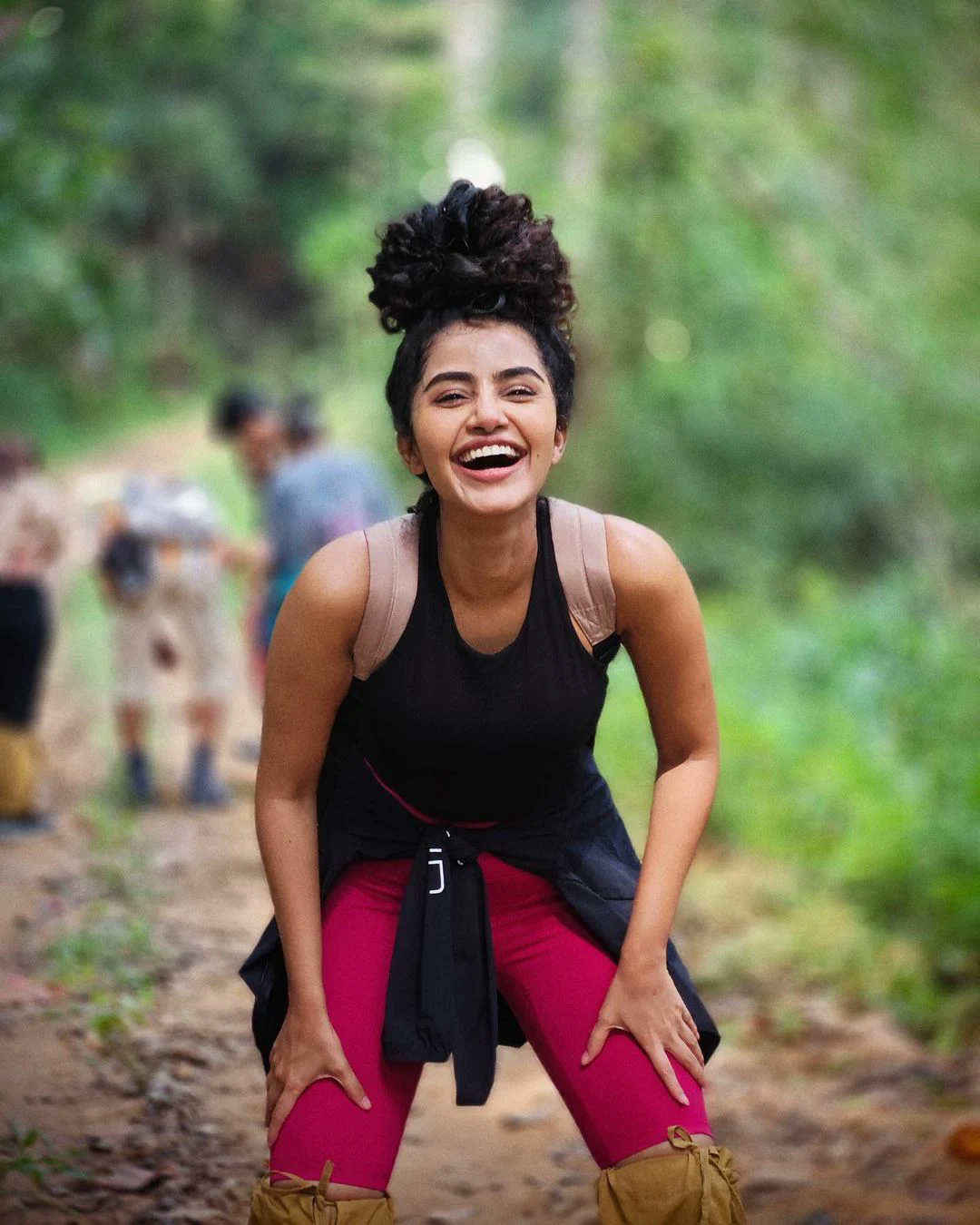 Anupama Parameswaran trekking trip along with her friends photos