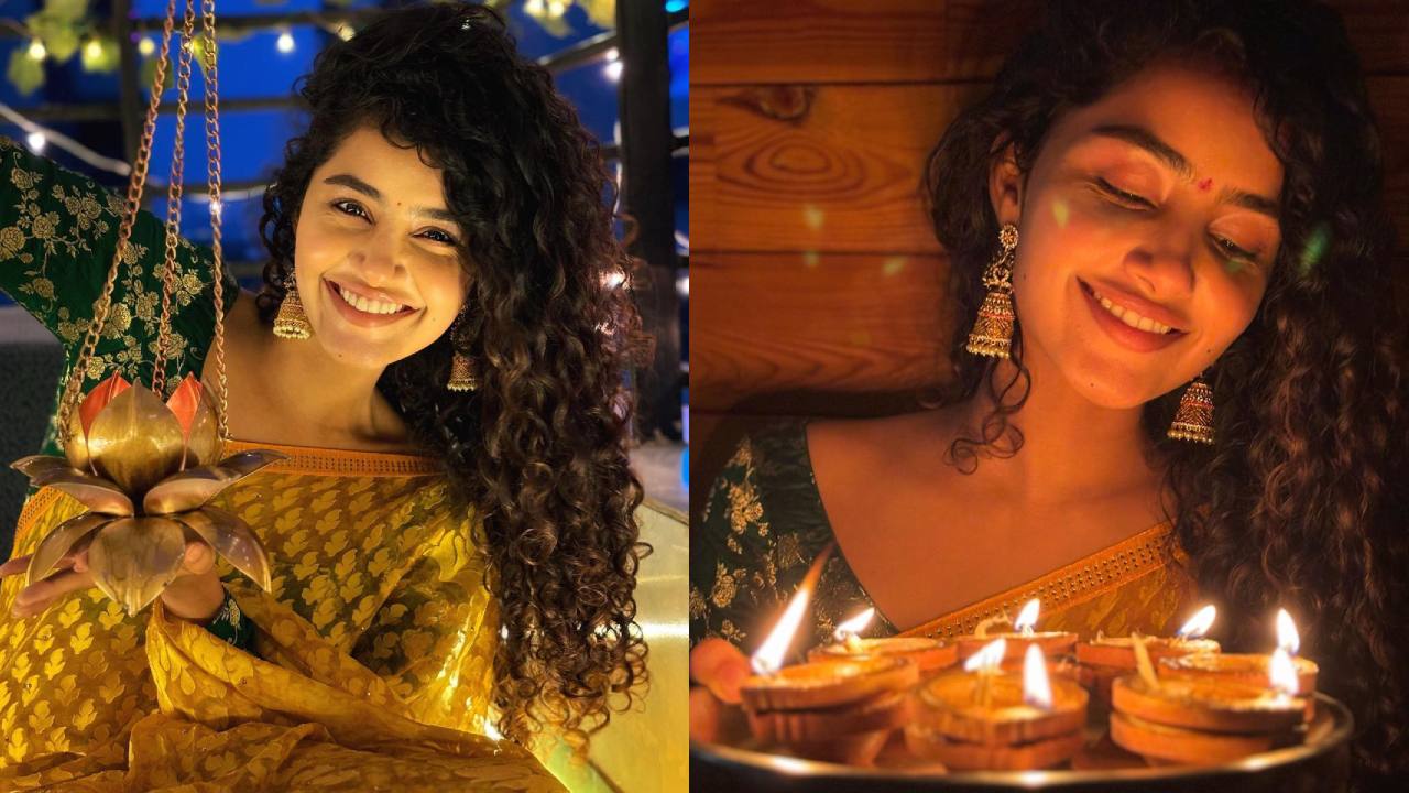 Anupama Parameswaran : అనుపమ పరమేశ్వరన్ దీపావళి స్పెషల్ క్యూట్ ఫొటోలు..