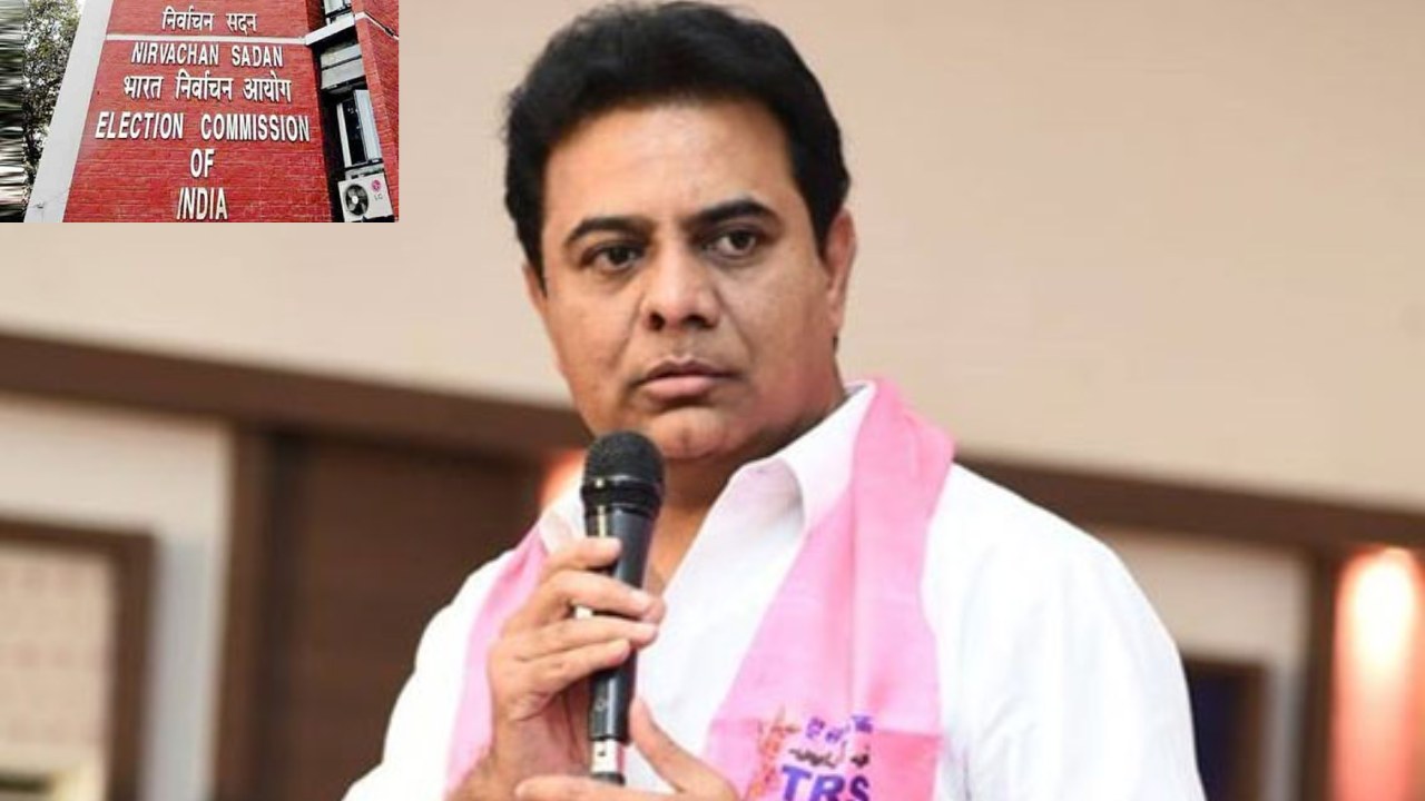 KTR : మంత్రి కేటీఆర్ కు ఈసీ నోటీసులు KTR : మంత్రి కేటీఆర్ కు ఈసీ నోటీసులు