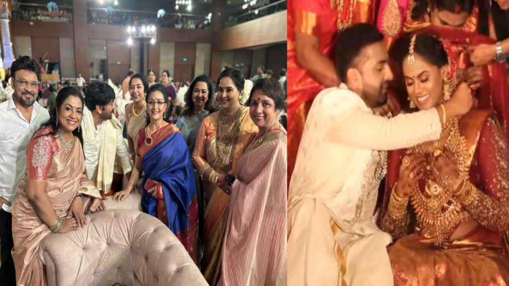 Chiranjeevi at Radha daughter Karthika Nair marriage photos