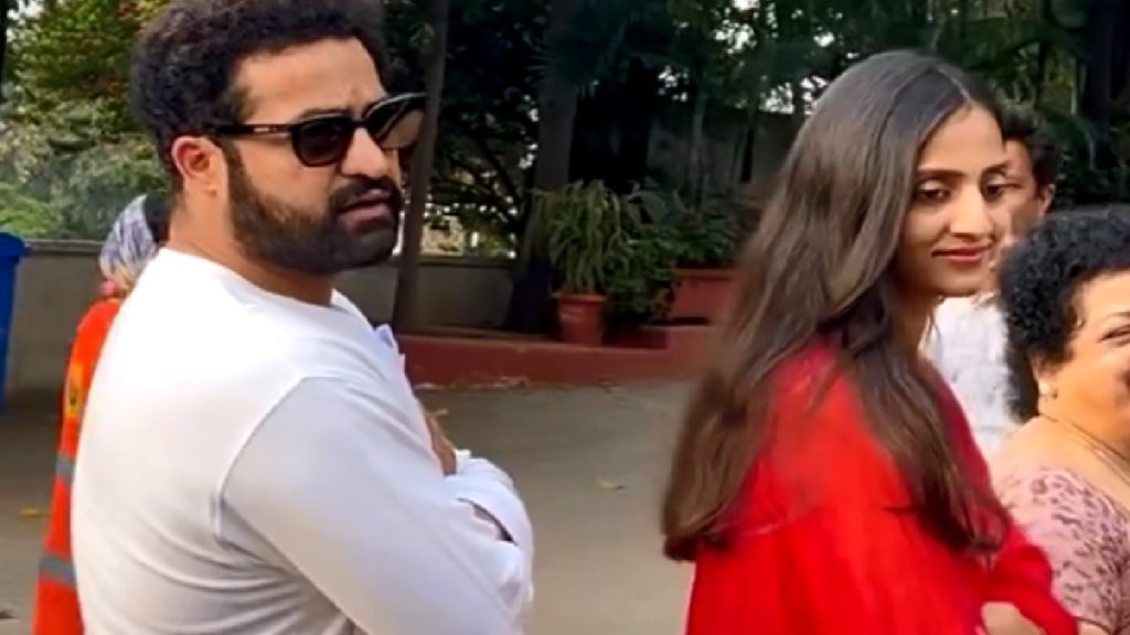 Devara star NTR question to stranger about vote video gone viral
