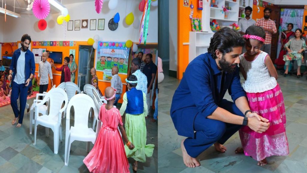Dhootha fame Naga Chaitanya help for cancer effected Childrens