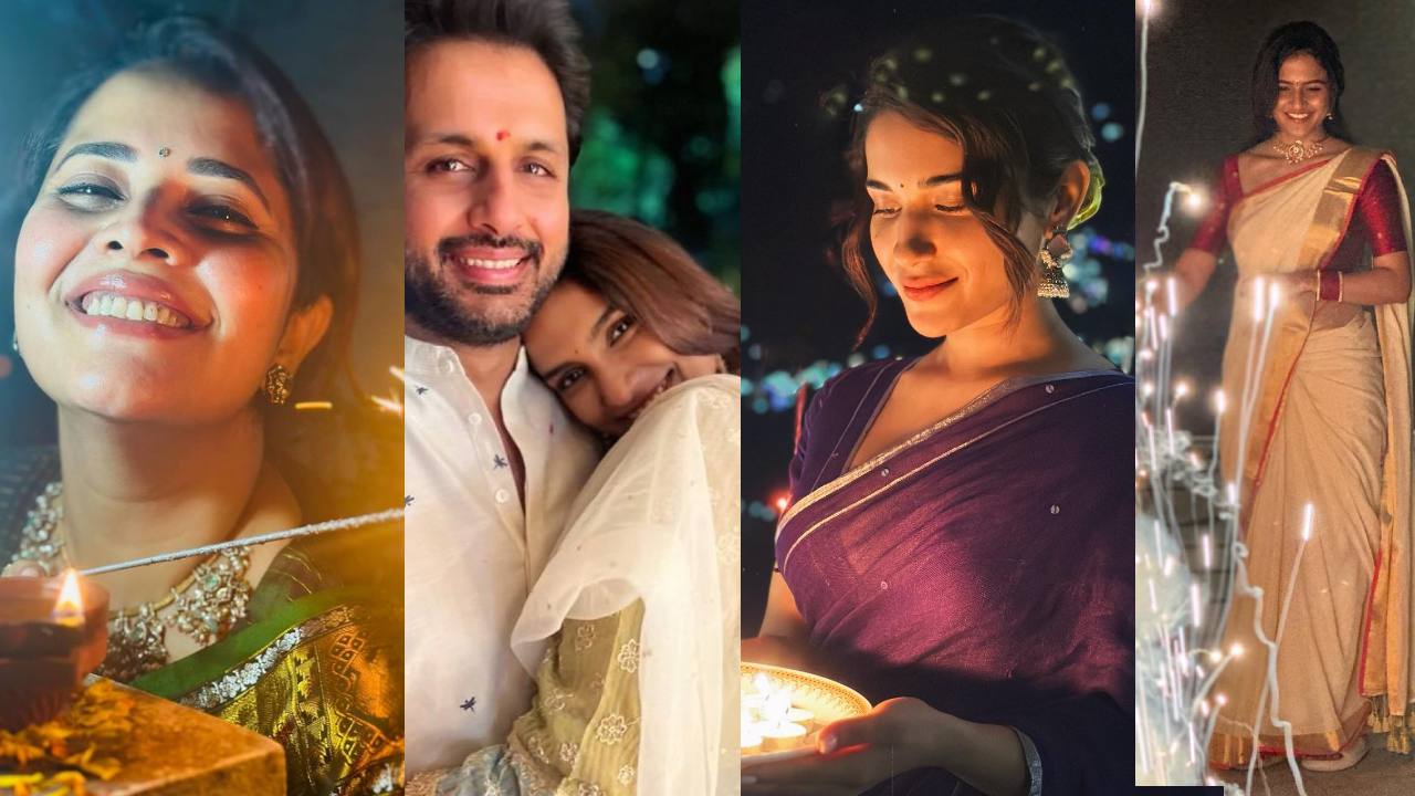 Diwali 2023 : సెలబ్రిటీల దీపావళి సెలబ్రేషన్స్.. మతాబుల్లా వెలిగిపోతున్న మన స్టార్లు.. Diwali 2023 : సెలబ్రిటీల దీపావళి సెలబ్రేషన్స్.. మతాబుల్లా వెలిగిపోతున్న మన స్టార్లు..