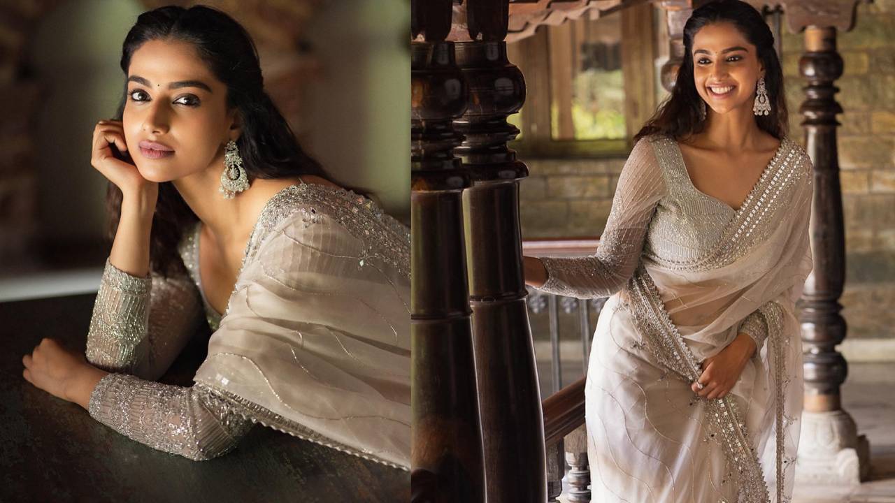 Meenakshi Chaudhary : మీనాక్షి చౌదరి చీర పరువాలు..