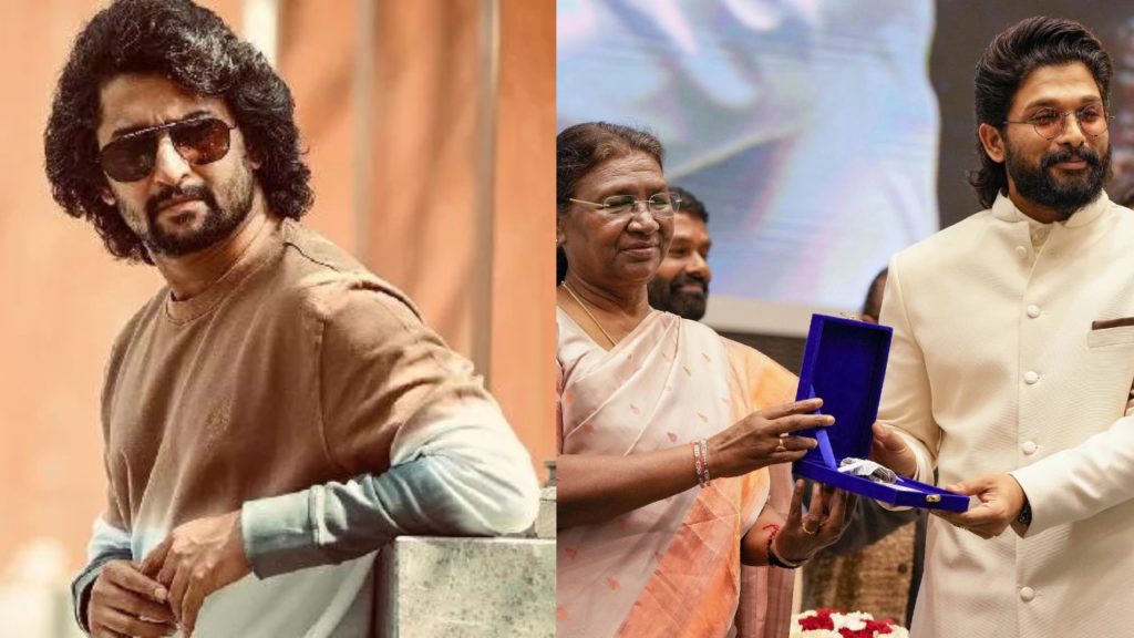 Hi Nanna star Nani once again commented about National awards Allu Arjun
