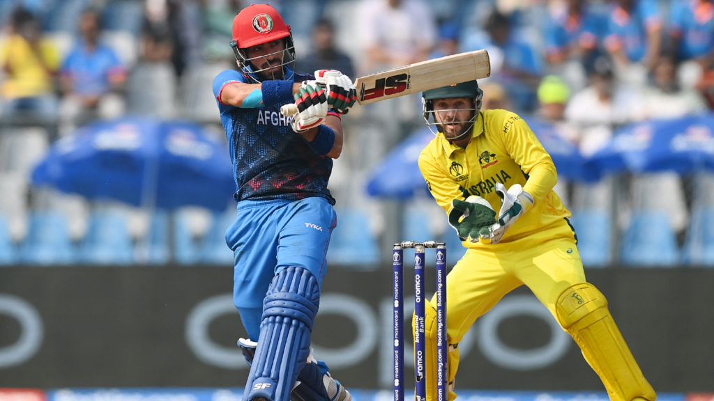 icc cricket world cup 2023 today australia vs afghanistan live match score