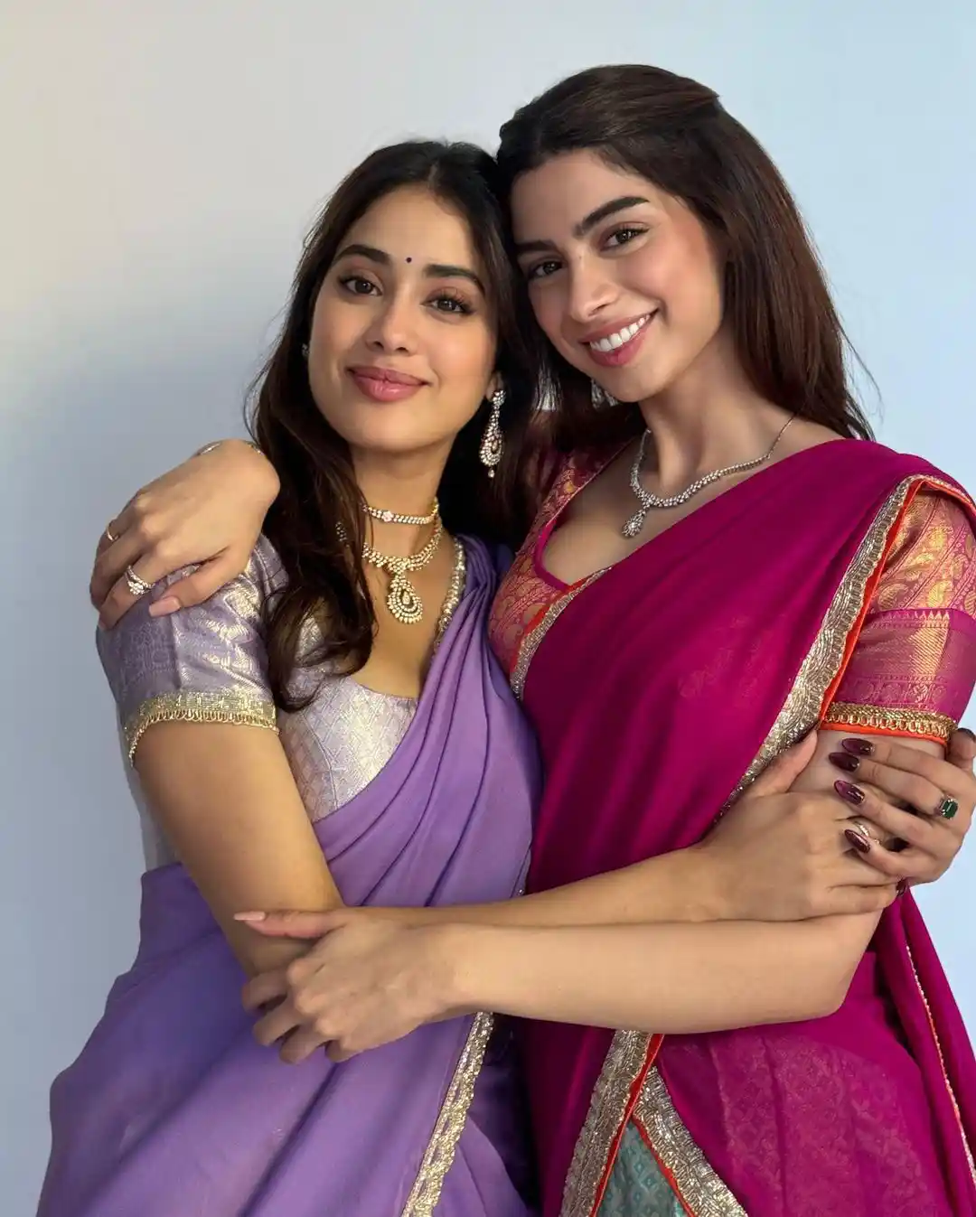 Janhvi Kapoor Kushi Kapoor Special Photo Shoot in Half Saree