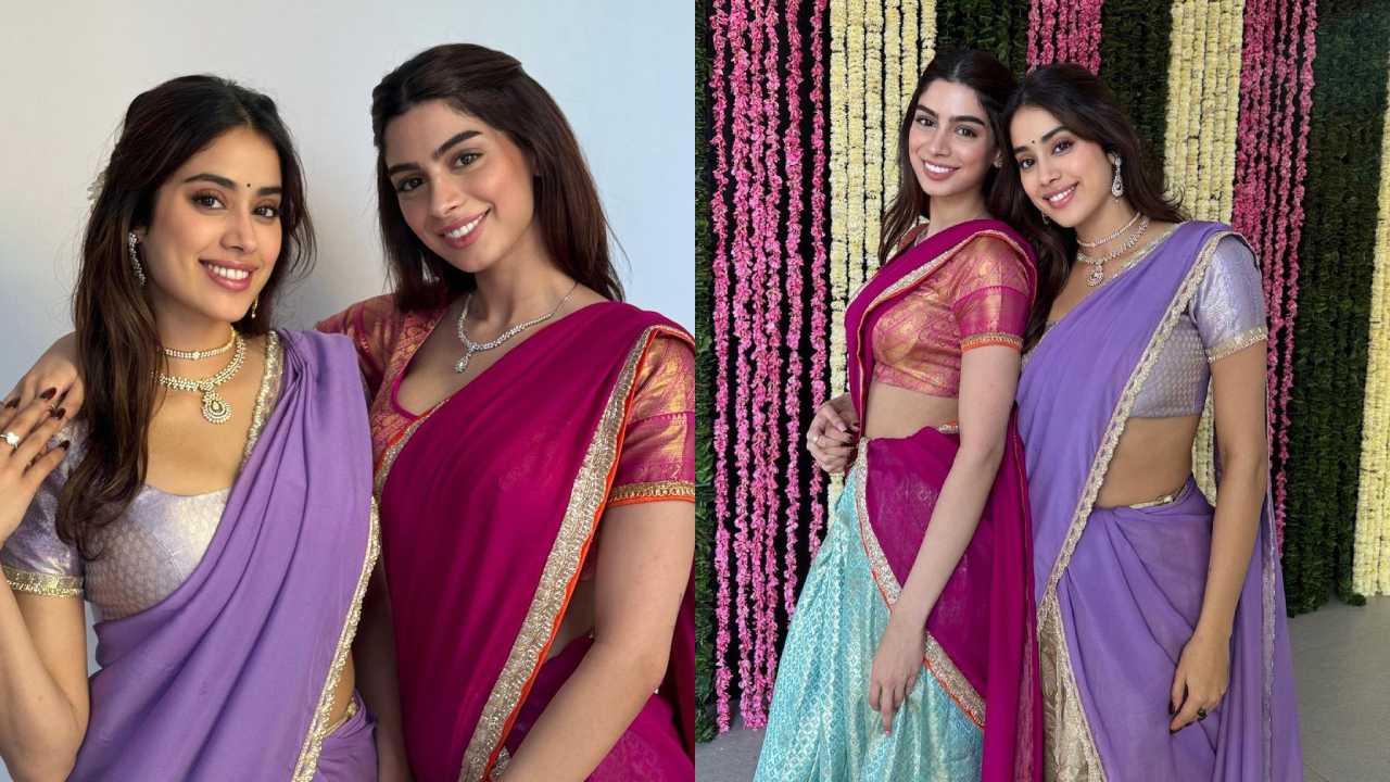 Janhvi Kapoor Kushi Kapoor : అక్కాచెల్లెళ్లు లంగాఓణిలో.. దీపావళి స్పెషల్ జాన్వీ కపూర్, ఖుషి కపూర్ స్పెషల్ ఫొటోస్..
