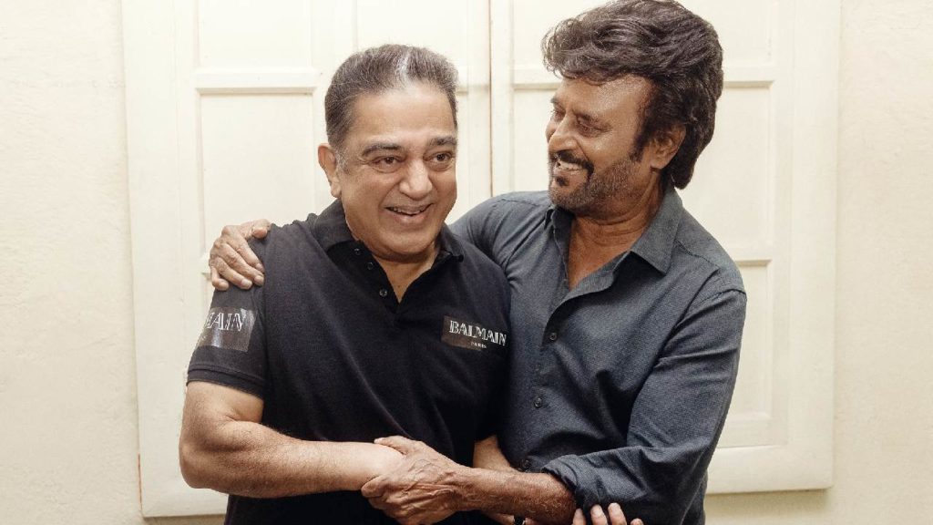 Kamal Haasan Rajinikanth are in same shooting locations photo viral