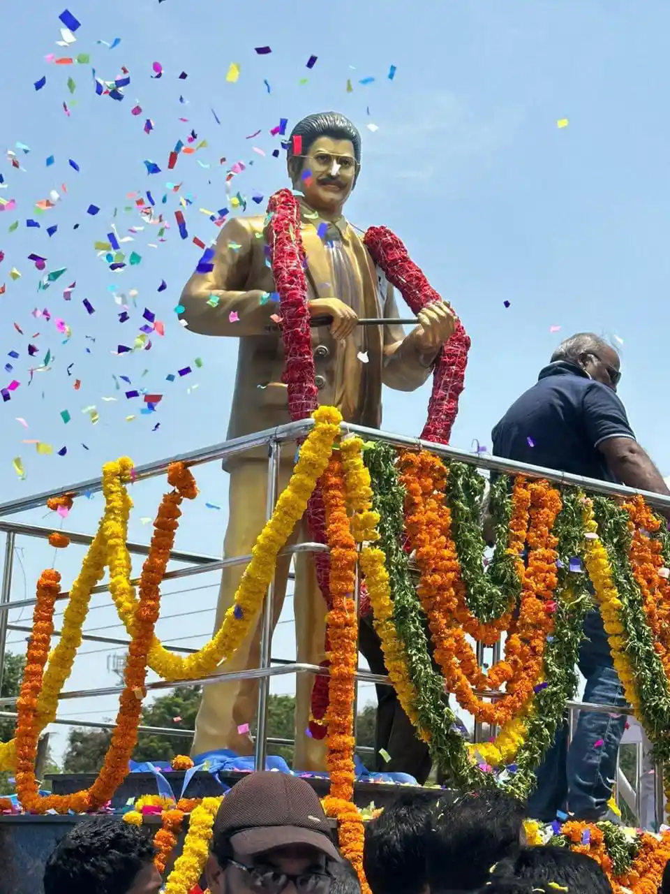 Super Star Krishna Statue unveiling by Kamal Haasan in Vijayawada