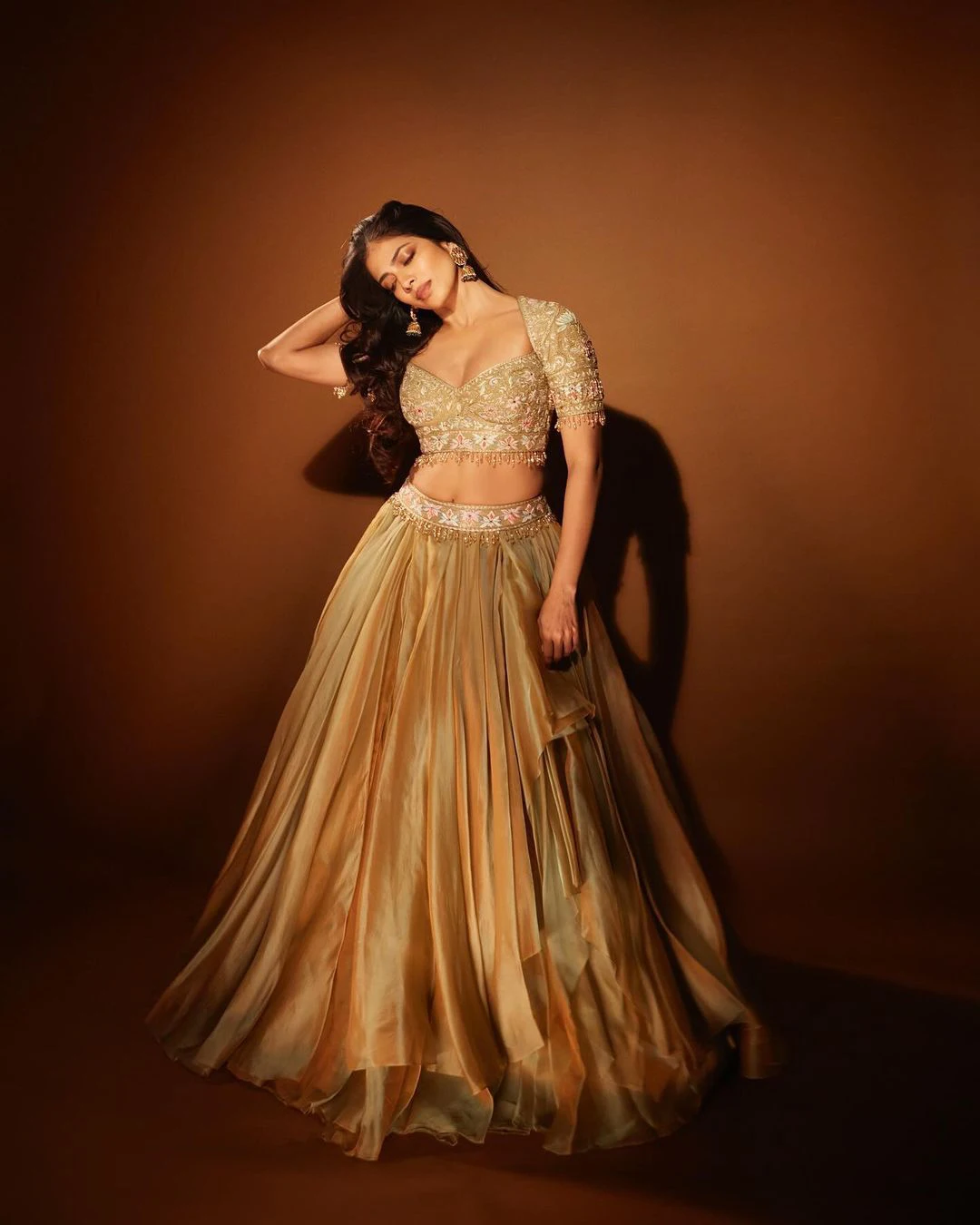 Malayala Actress Malavika Mohanan shines in gagra choli photos