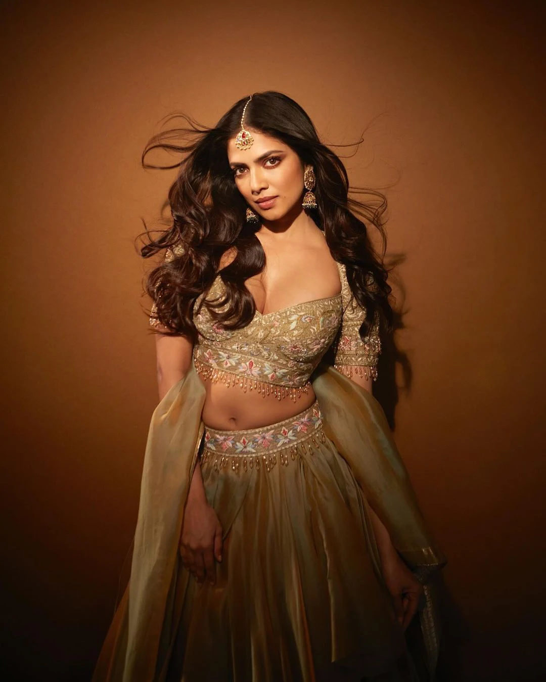Malayala Actress Malavika Mohanan shines in gagra choli photos